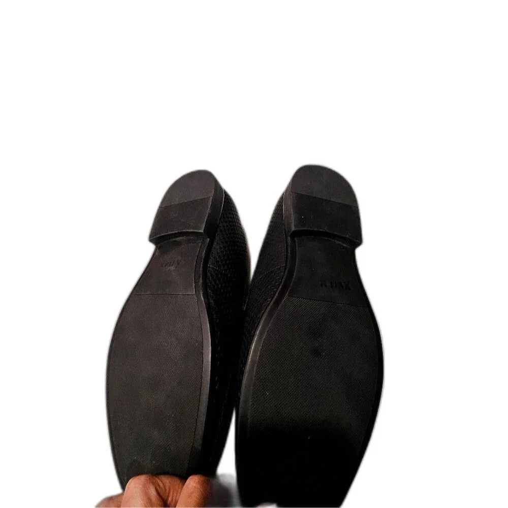 JF J Ferrar Charlton Black Woven Slip On Loafers Mens Shoes Sz 8.5